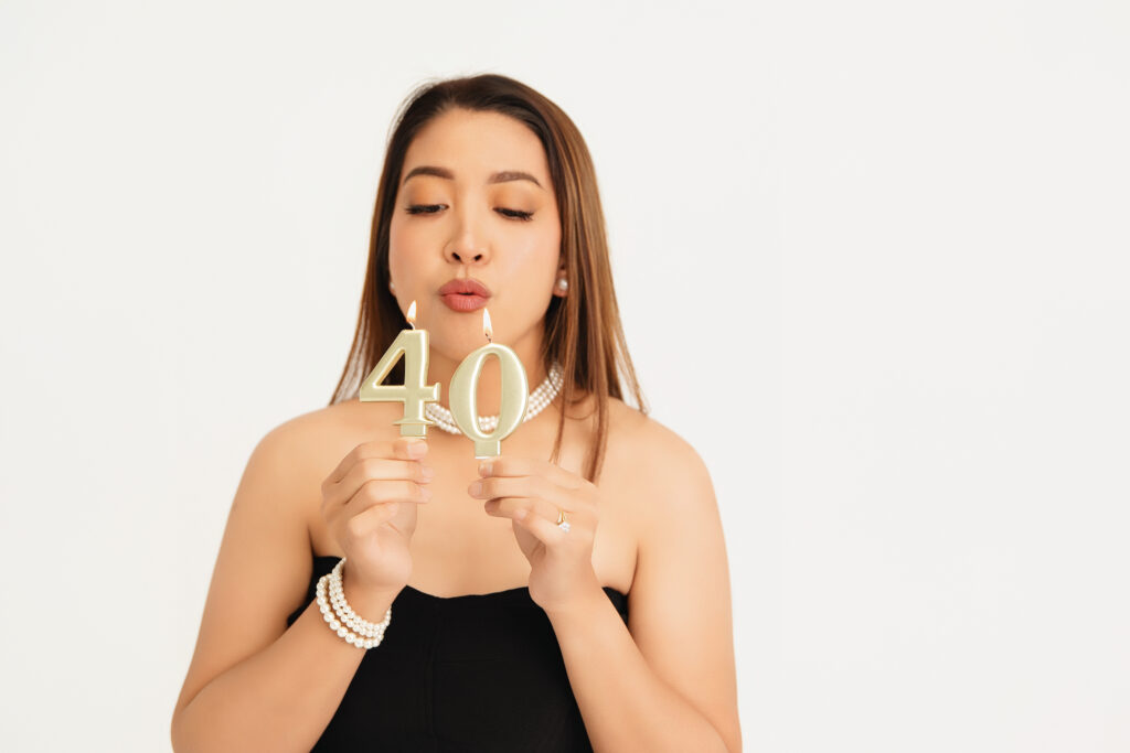 Luxury adult birthday photography session in Melbourne featuring glamorous styling and elegant birthday portraits by Kat Alora Photography.