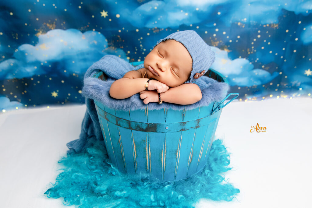 Cosy newborn studio setup warm tones Melbourne South East